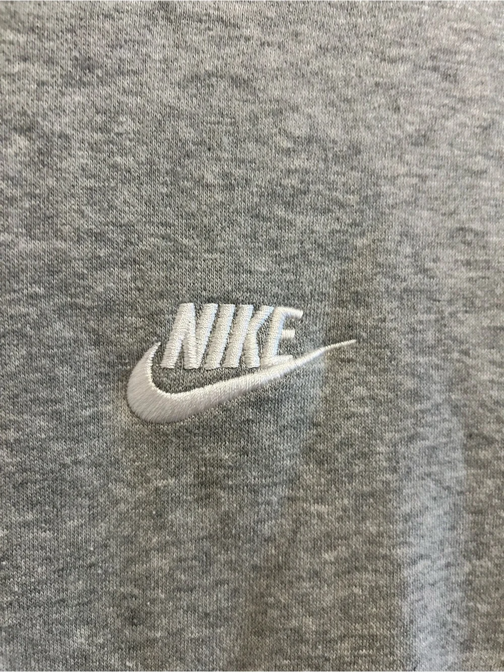 Nike Gray Pullover Hoodie with White Logo